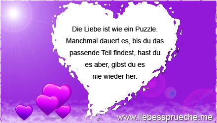 Liebe spruch sehnsucht Die besten